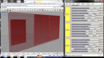 Parametric window louvers in Grasshopper