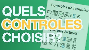 Différences entre contrôles de FORMULAIRE et ACTIVEX dans EXCEL