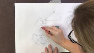 Contour Lines in a Still Life Drawing