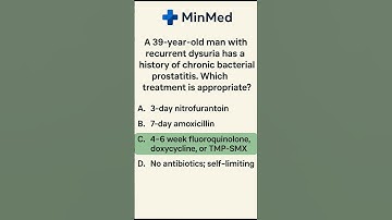 Chronic Prostatitis Needs 4–6 Weeks of Antibiotics 💊🧬