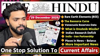 The Hindu Newspaper Analysis Today | 29 December 2025 | The Hindu Analysis | Daily Current Affairs