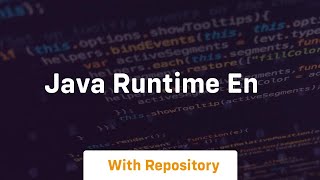 java runtime en