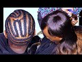 How to finish weaving  no frontal no closure but well finished beginners