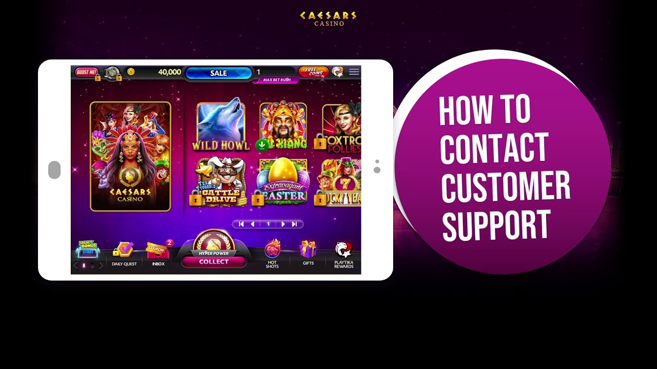 How to contact Customer Support in Caesars Slots. YouTube