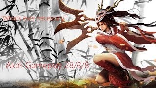 League of Legends - Awesome Blood Moon Akali (28/8/8) Gameplay! - Full HD