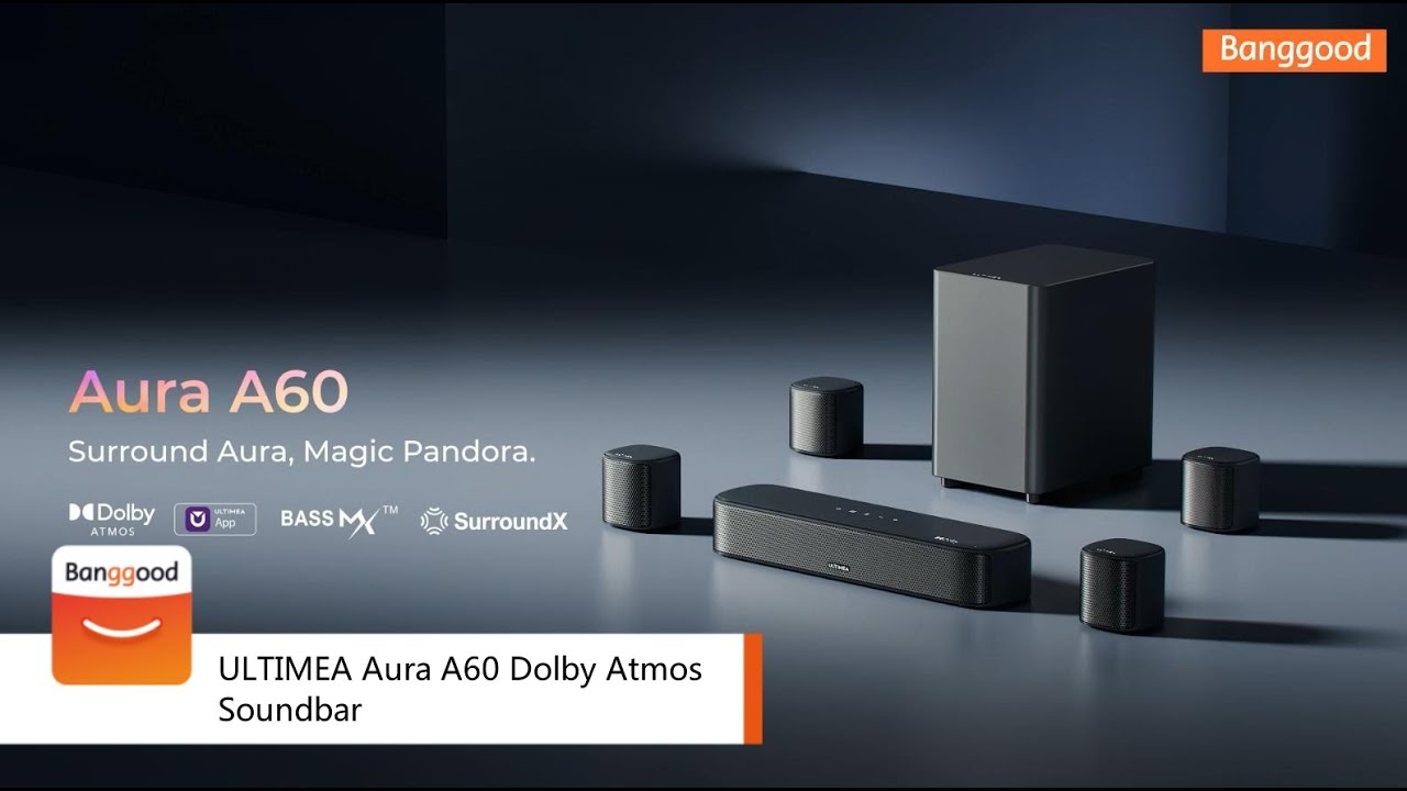 ULTIMEA Aura A60 350W Dolby Atmos Soundbar - Shop on Banggood