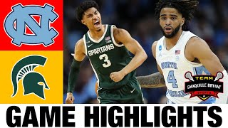 #1 North Carolina vs Michigan State Highlights | 2024 NCAA Men's Basketball Championship