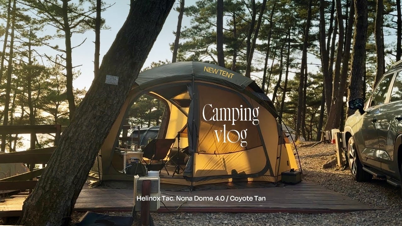 New텐트✨헬리녹스 택티컬 노나돔 4.0 첫 피칭 | 헬리녹스 택티컬 체어 | 선재도 트리캠핑장