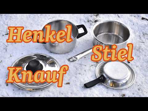 Vergleich Kochgeschirr: Stiel vs. Henkel & Knauf