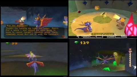 Spyro 2 Race to 5 orbs - part 1 [Chitched, No swimming in the air glitches]