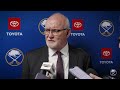 "Hard Compete By Both Teams" | Lindy Ruff After Buffalo Sabres Loss To Carolina Hurricanes