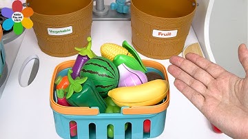 Sorting and Learning about Fruits and Vegetables - Fun Educational Video for Preschoolers and Kids