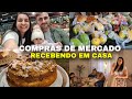 VLOG: Compras de mercado da semana, reposição de frutas, limpeza da cozinha, recebendo em casa!