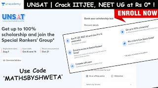 UNSAT | Crack IITJEE, NEET UG at Rs 0* ! #Unacademy #UnacademyNationalScholarshipTest #UNSATNEET