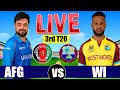 🛑WI vs AFG, 3rd Match | Afghanistan v West Indies 2026 - Live Cricket Match Score Commentary 2nd Inn