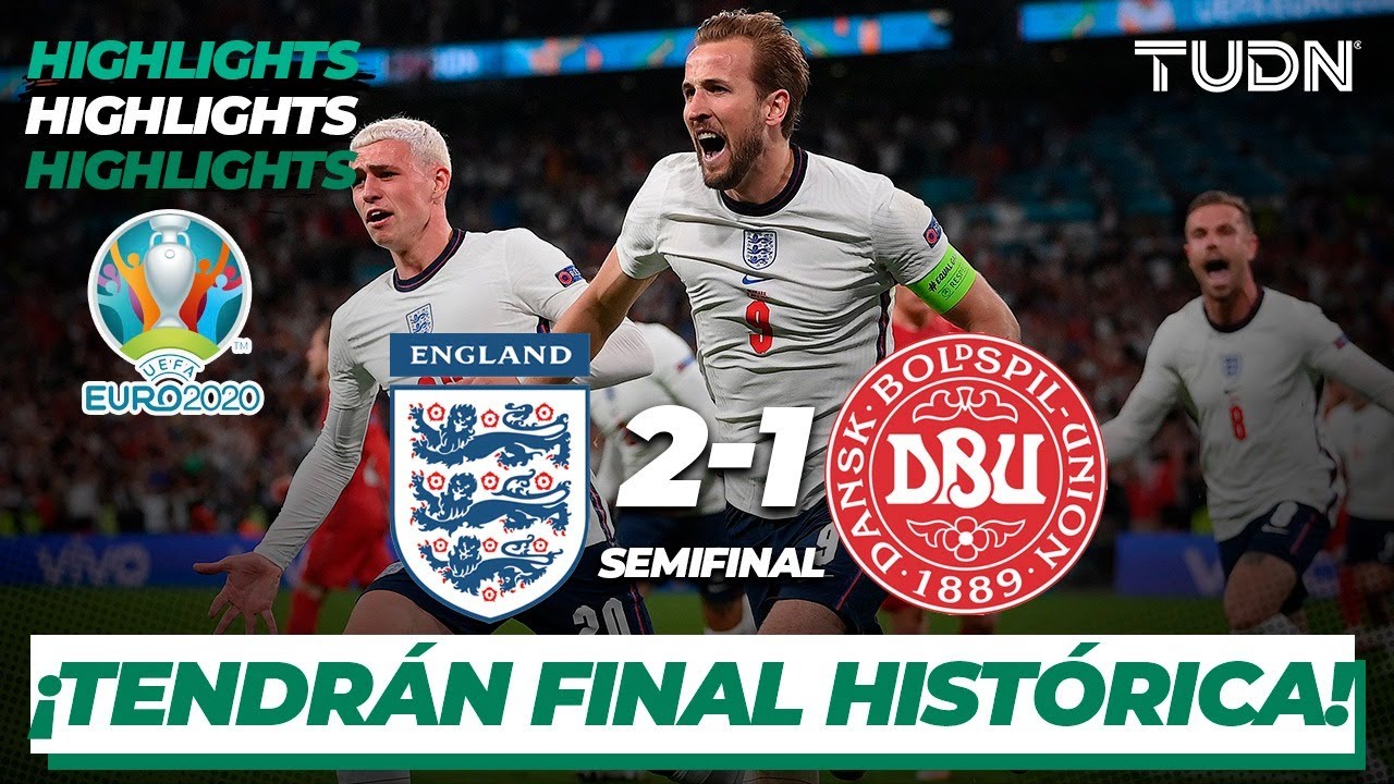 Highlights | Inglaterra 2-1 Dinamarca | UEFA Euro 2020 | Semifinal | TUDN