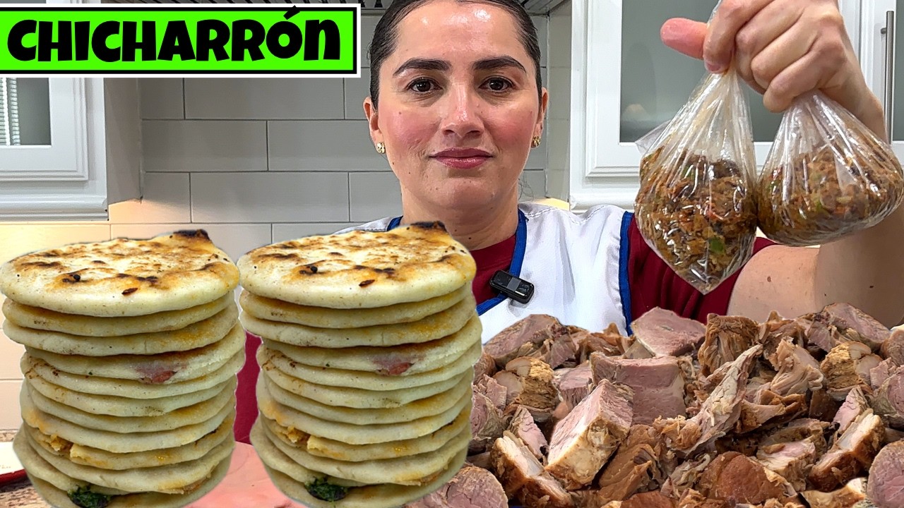 Como preparar el CHICHARRÓN para pupusas de la menera mas facil! [Tutorial 13]