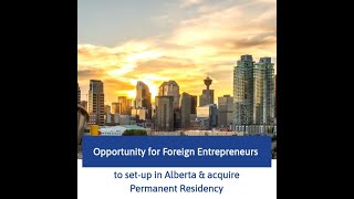 Alberta Foreign Graduate Entrepreneur Stream