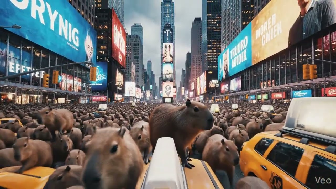 Capybara Army Invades New York