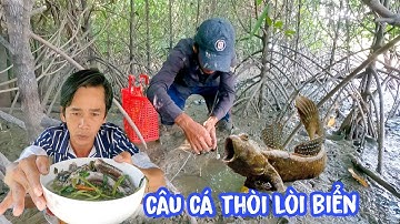 Câu Cá Thòi Lòi Biển , đặc sản Cà Mau .Canh Chua Lá Quế Mầu