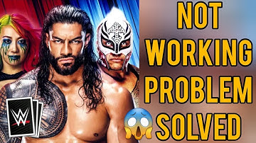 Solve "wwe supercard" App Not Working Problem |SR27SOLUTIONS