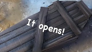 How To Make A Cardboard Coffin For Halloween ||cardboard crafts ||