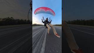Paramotor Foot Drag! #airstrip #adventure #flying #skymax