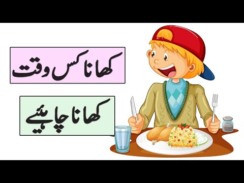 Khana Kis Waqt Khana Chahiye - What are the best times to Eat food - Urdu/Hindi