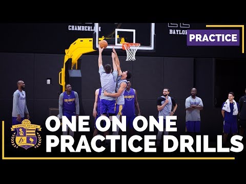 Lakers Practice: 1-On-1 Drills