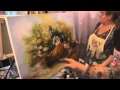 Видеоурок Сахарова "Как научиться рисовать цветы, ромашки" живопись для начинающих, уроки рисования
