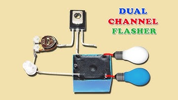 How to Make Dual Channel 220v AC Light Flasher With Speed Control