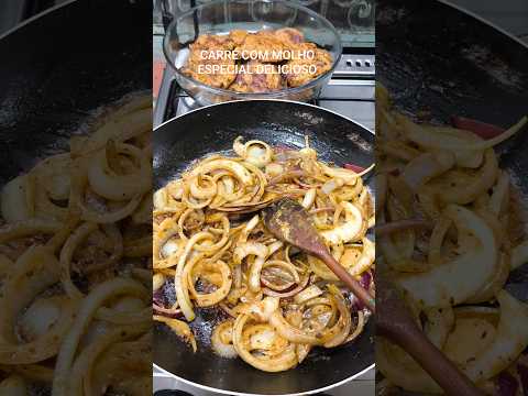 COMO PREPARAR UM DELICIOSO CARRÉ COMO MOLHO ACEBOLADO ESPECIAL DELICIOSO #shorts