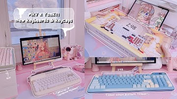 Unboxing PC Gadgets | YunZii KZZI Z98 PRO, AL71 | Keycaps & Retro Keyboard To Make Your Day ✨💖