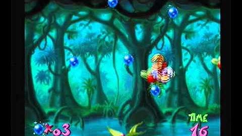 Rayman (PS1) Playthrough Part 1 - Dream Forest - Pink Plant Woods