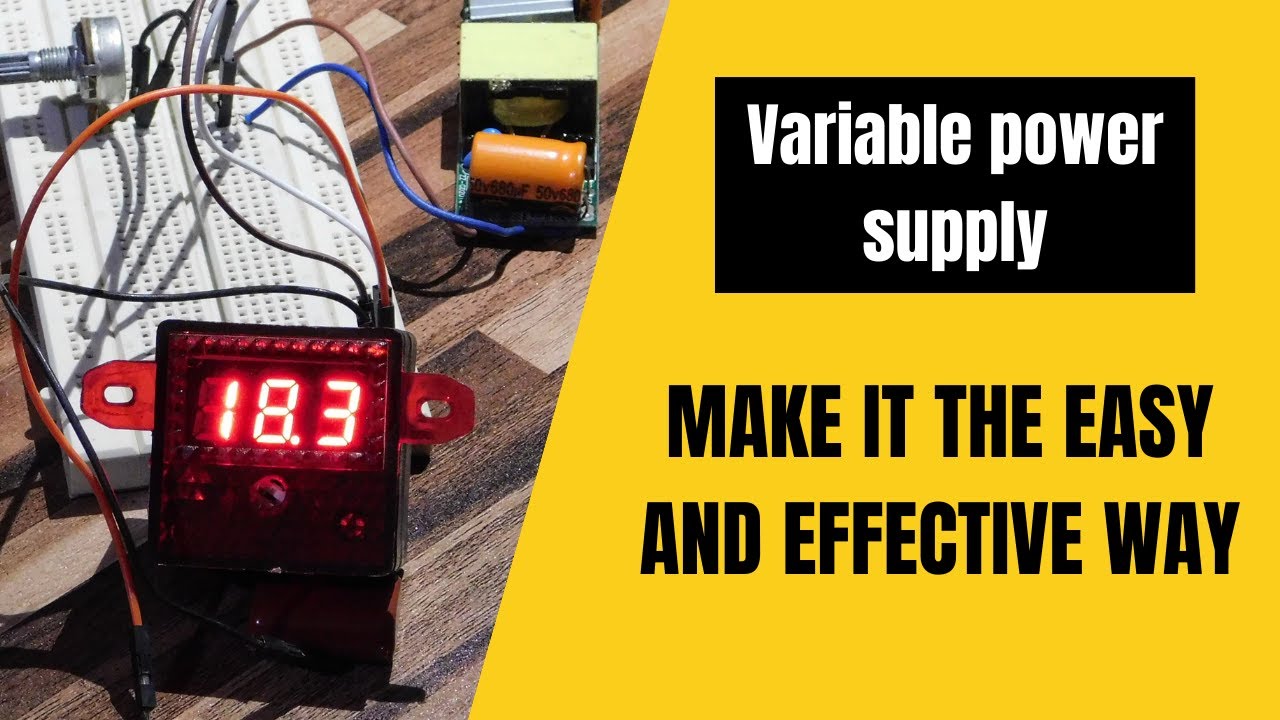 How to make a Variable Power supply DIY YouTube