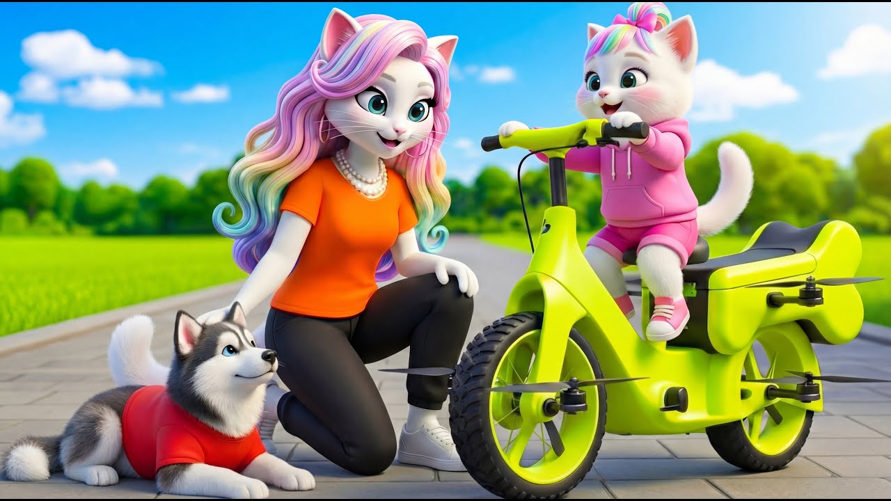 Kitten Dreamed of a Flying Bike, Mama Cat Built a Champion 🐾🏆🚲 | Cat Story