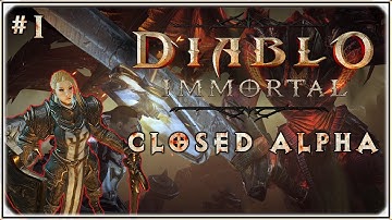 Diablo Immortal Closed Alpha Gamplay! Checking out NEW Class Crusader!