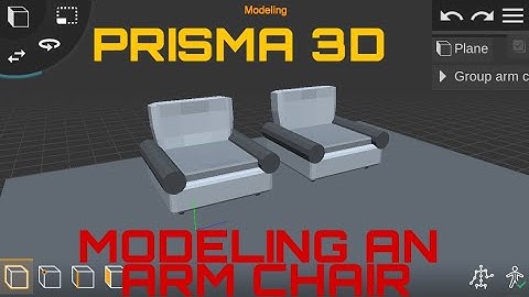 Prisma 3d | Modeling an arm chair prisma 3d