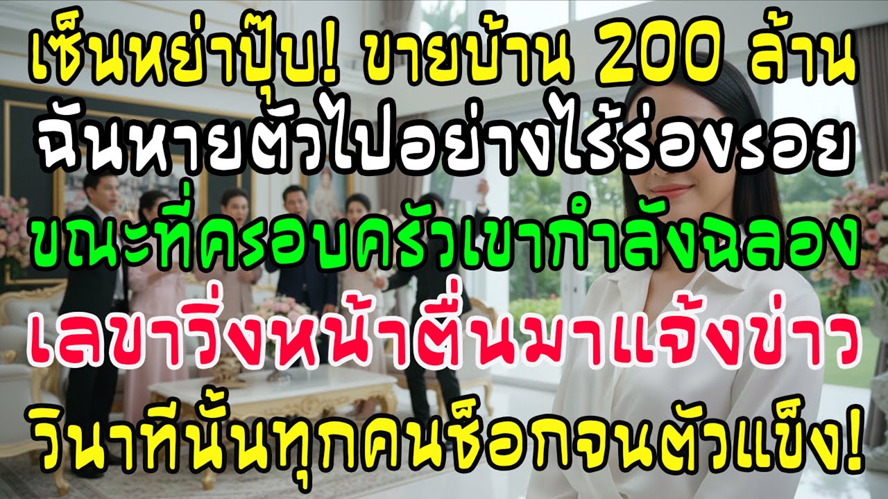 หลังหย่าขายบ้าน 200 ล้านแล้วหายตัว! ผัวจัดงานฉลอง เลขาฯวิ่งแจ้งข่าวร้าย วินาทีนั้นทุกคนแข็งค้าง