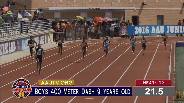 Jonathan Simms Breaks 400m Age Group AAU National ...