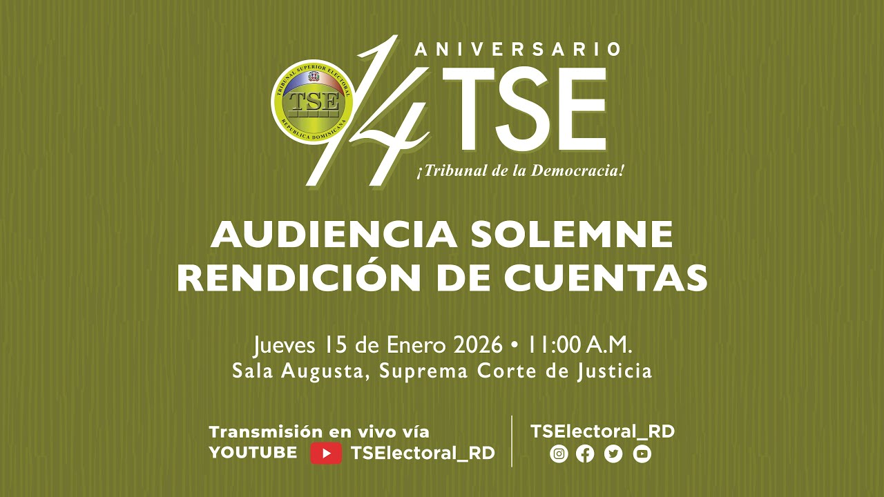 AUDIENCIA SOLEMNE 14 ANIVERSARIO TSE