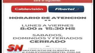Cablevisión cambia su horario de atención