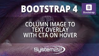 Bootstrap 4 Column Image To Text Overlay With CTA On Hover 😎