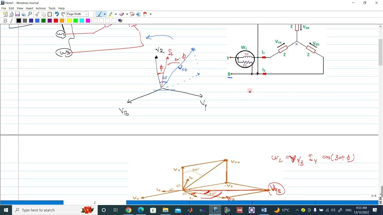 Two Wattmeter Method