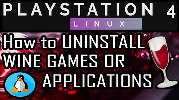 How To Uninstall WINE Games / Applications on Arch Linux  | PS4 PRO 5.05 | Psxitarch Linux v2 |