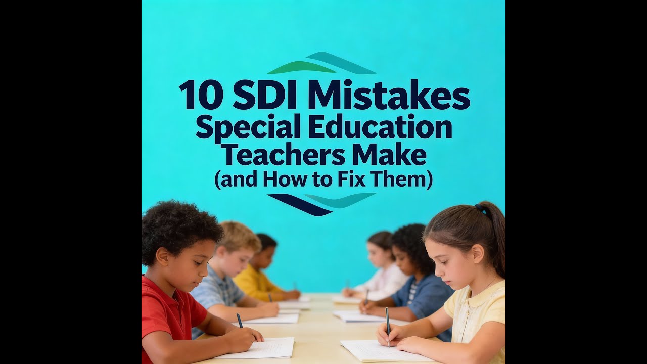 10 SDI Mistakes Special Education Teachers Make (and How to Fix Them)