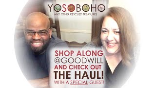Thrift with me at Goodwill and see what treasures I found! Someone special joined me for this one!