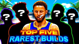 TOP 5 *RAREST* BUILDS on NBA 2K22 - NEVER BEFORE SEEN RARE BUILDS