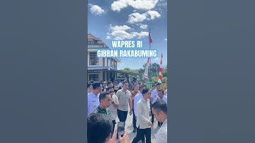 wapres RI gibran rakabuming di rowo jombor #gibranrakabumingraka #gibran #klaten #rowojombor