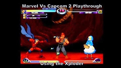 Marvel Vs Capcom 2 BB Hood, Akuma & Jin Playthrough using the Dreamcast Xploder :D #Dreamcast #Sega